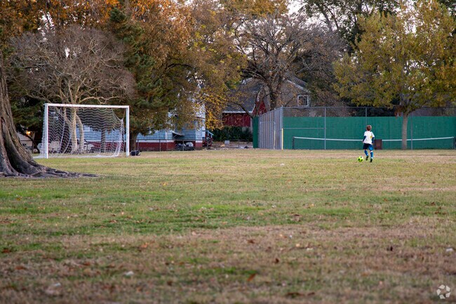 Experience the vibrant community spirit as kids revel in soccer matches in Foxhall.