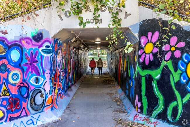 The Longfellow Nature Trail features a tunnel that receives frequent painting by artists.