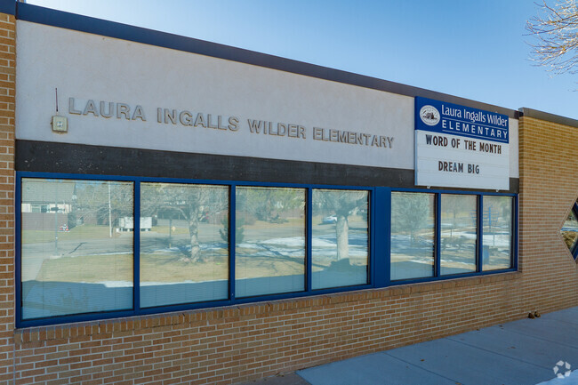 Wilder Elementary School in Littleton Colorado on a winter afternoon.