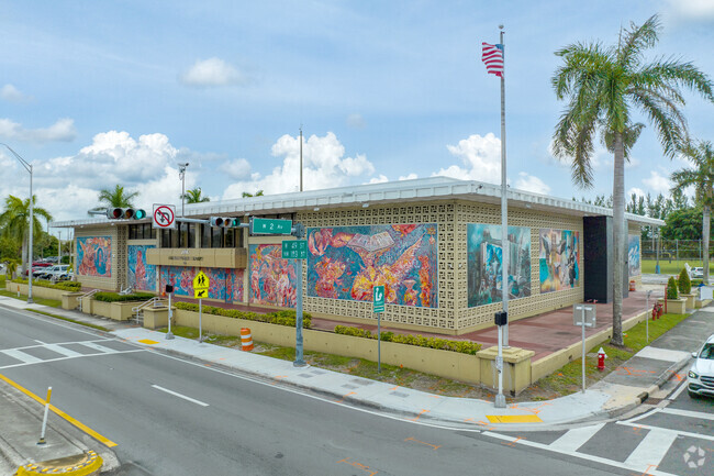 The City of Hialeah library is beautifully decorated.