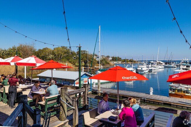 What an amazing view from the deck at The Fish House near Downtown Pensacola.