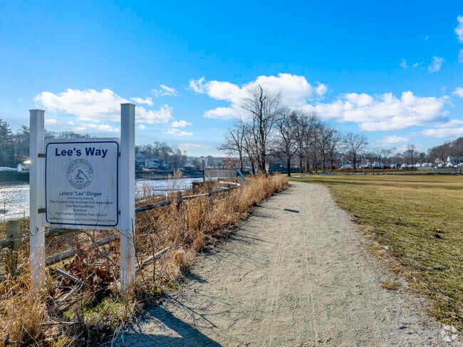 Take a scenic stroll through the Monatiquot River Walk near the water in East Braintree, MA.