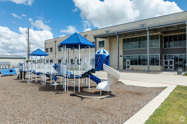 Students can enjoy large playgrounds during breaks at Igo Elementary School.