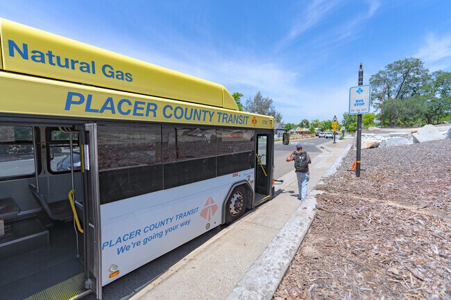 Placer County Transit provides convenient transportation to the Secret Ravine-Sierra Bluff area.