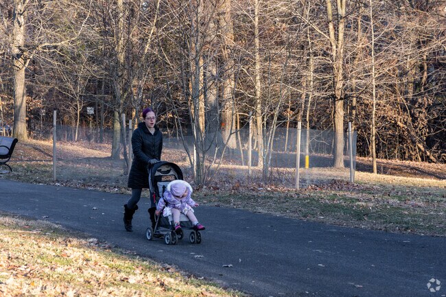 Stroll along the spacious walking paths of Cadwalader Park and soak in the scenery.