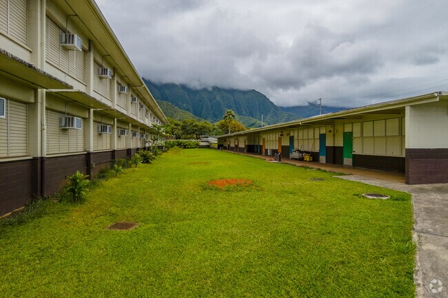 Air conditioning units ensure students can learn comfortably in Kahaluu Elementary School.