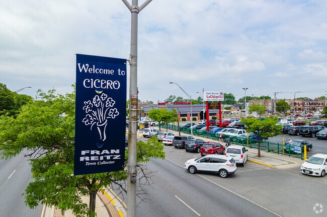 Cicero is located 8 miles west of downtown Chicago.