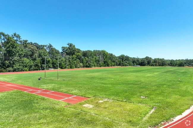 The students at Lindale High School can enjoy using the sports fields with their friends.