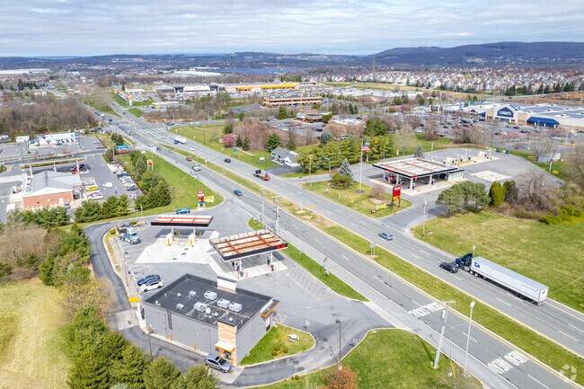 You will fnd shopping centers, gas stations and restaurants along Route 22.