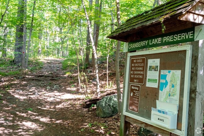 Residents in the northern part West Harrison have Cranberry Lake Preserve for unlimited hiking.