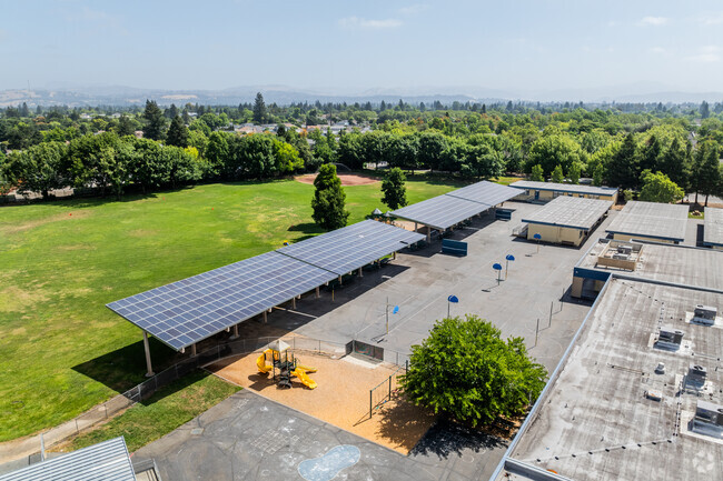 J.X. Wilson Elementary School has a basketball court and baseball field in Santa Rosa.