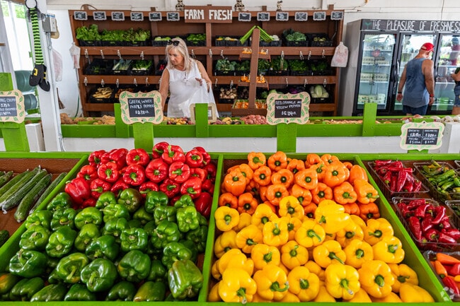 Farmer Mike's has a farm store with fresh local produce near Camden Lakes.