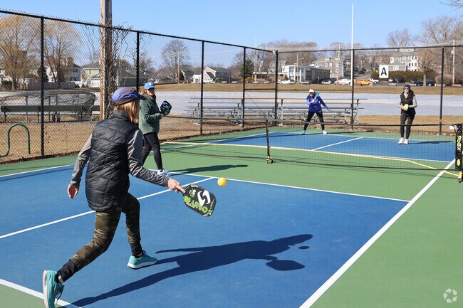 Meet up with some friends for a game of Pickleball at Seaside Park in Marblehead.