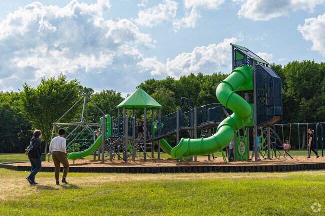 Tire out the tykes on the brand new playground at Banning Park, in Ashley.