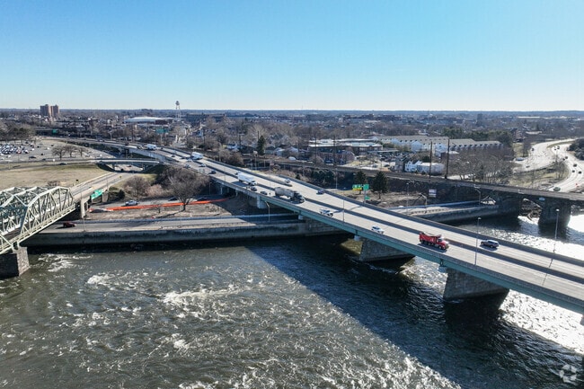 Downtown Trenton has easy access to Route 1 to get around.