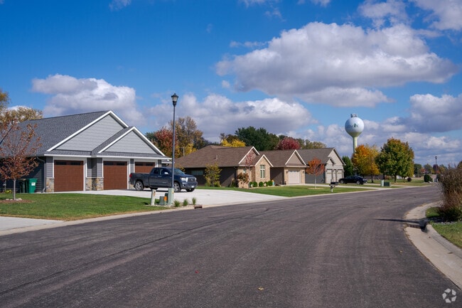 Garages are common amenities in homes around the city.