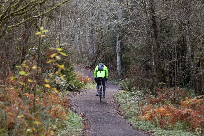 Mission Creek Nature Park features groomed nature trails and a boardwalk.