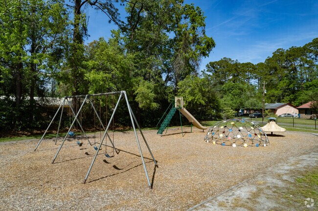 Children of Country Club Estates enjoy the palyground at Altama Park.