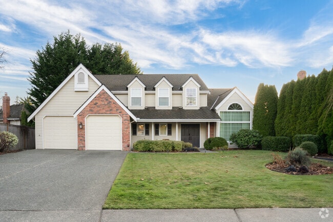 Some Klahanie homes have sprawling layouts with large two-car garages for extra storage.