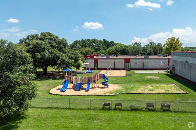 Students at Barrett Elementary School have plenty of room to run and play/