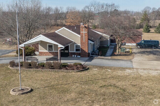 Here is the entrance to Utica Christian School.