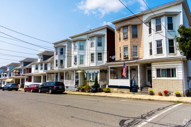 Rows of housing options line the streets of Lansford.