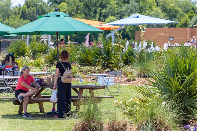 Mouton’s outdoor market brings neighbors together for fresh food and local events.