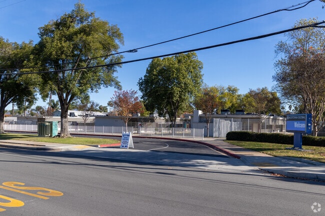 A look at the driveway to Bostonia Global in El Cajon.