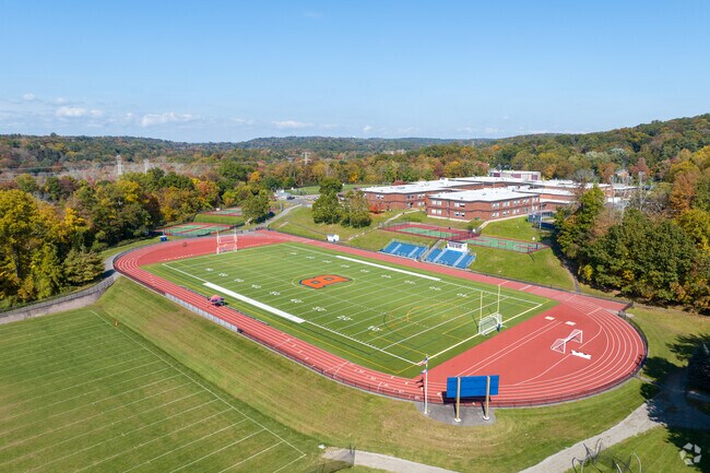 Briarcliff High School has a large football field stadium in Briarcliff Manor.