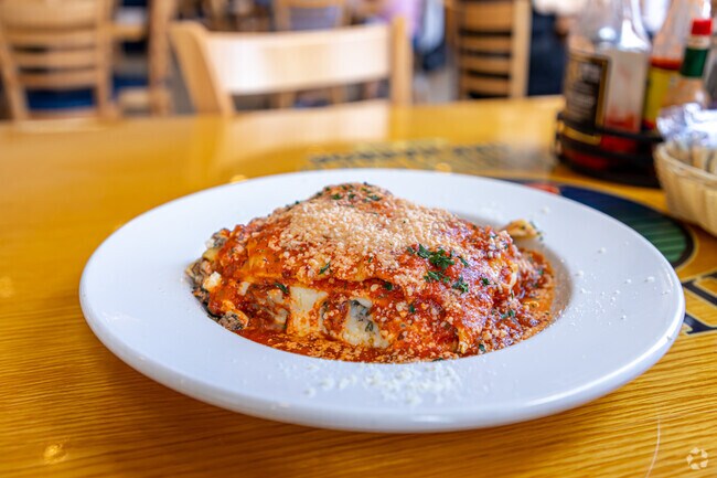 At Phil’s Marina Café in Eden Isle the homemade lasagna is a customer favorite.