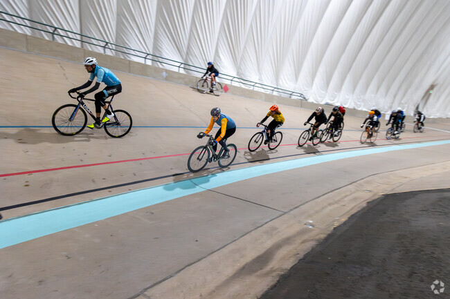 Race with your friends at the Velodrome just north of Spring Creek.