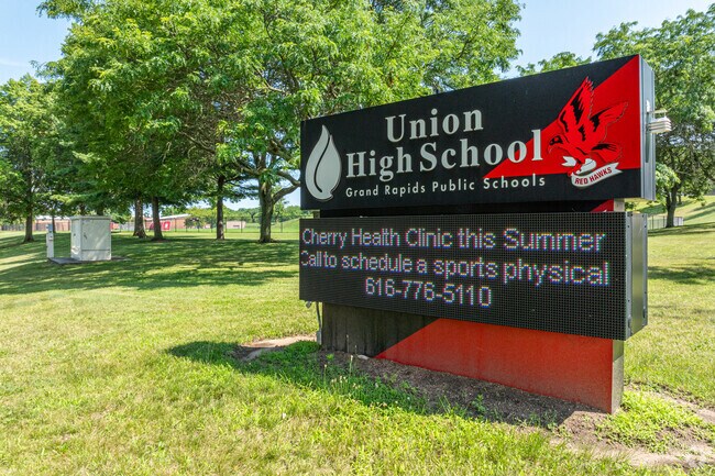 Union High School is located near North East Citizens Action neighborhood.