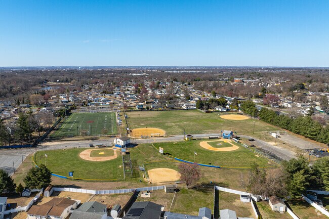 Catch a little league game on one of several baseball diamonds at Woodlawn Sports Complex.