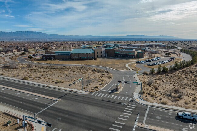 James Monroe Middle School aerial view.