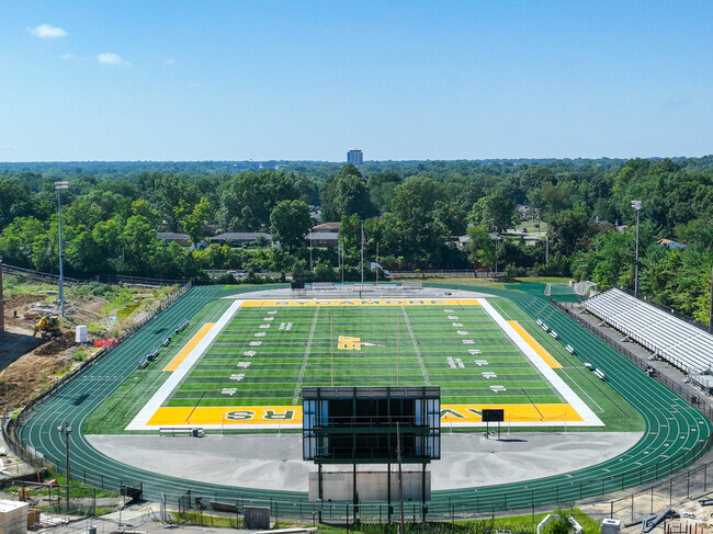 Sycamore Junior High School amenities include a football field in Blue Ash, OH.