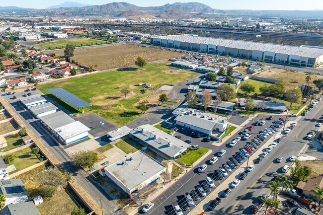 The beautiful campus of Ruth Grimes Elementary includes modern amenities for students.