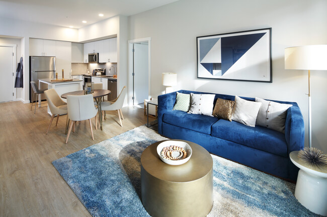 Phase II - Scheme C Kitchen, living, and dining areas with hard surface flooring