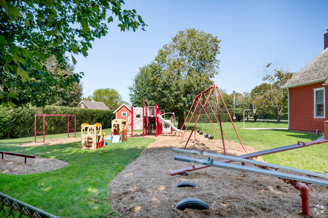 The playground behind Sagaponack School.