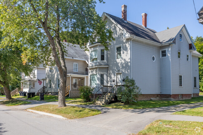 Rows of Victorian homes line the streets of West Side Village.