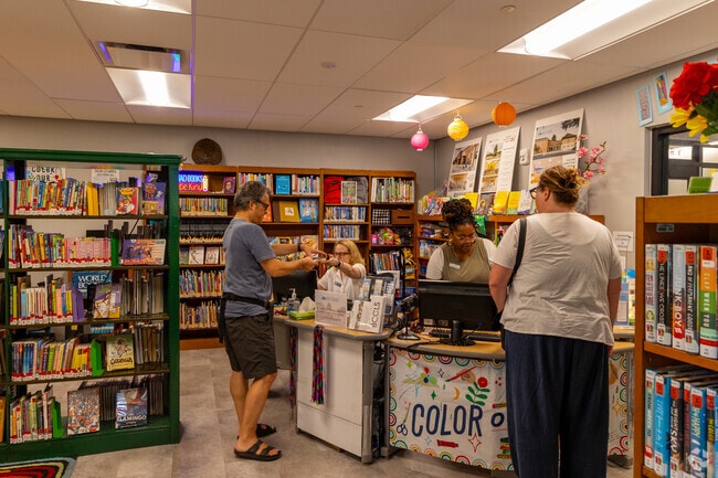 The library in South Orange serves the community with reading materials and special events.
