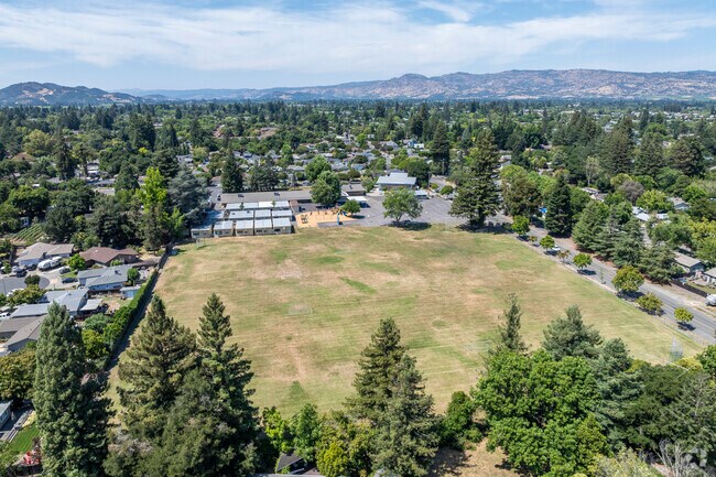 West Park School has a large field for sporting activities.