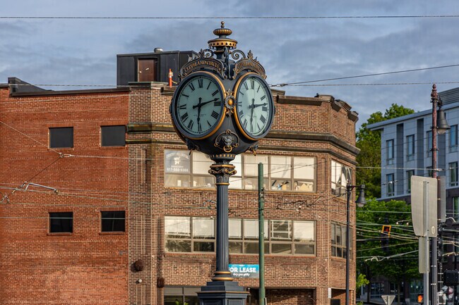 Cleveland Circle makes up the city of Brookline in MA.