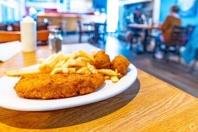 A classic fish sandwich is a good choice at the Hungry Pelican in Fern Creek.