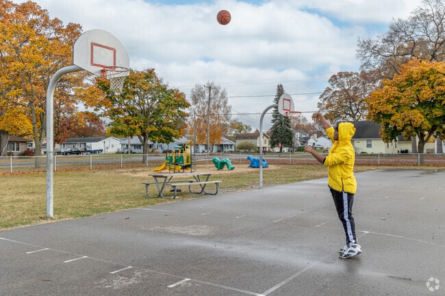 Muskegon Township's Parslow Park is a perfect place for a basketball game.
