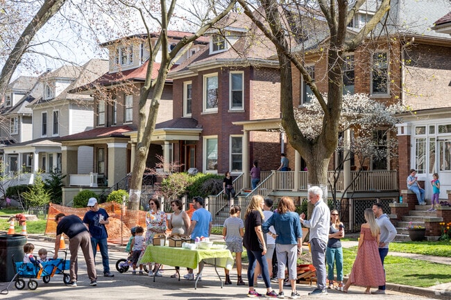 Andersonville is a welcoming community as neighbors host block parties in the summer.