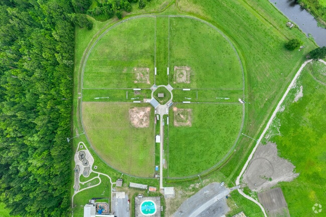 Families and friends love to spend time playing at on the playgrounds, splash pad, baseball fields, or walking along the trails and paved track at Bayou Blue Recreation.