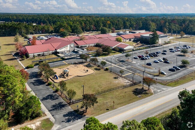 Forestbrook Elementary School is centrally located near residential neighborhoods.