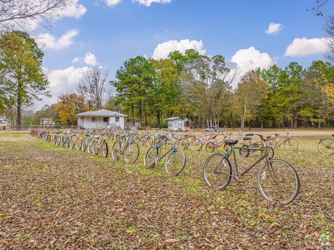 This bike sculpture in Wrightsville is a unique expression of the area's independant spirit.