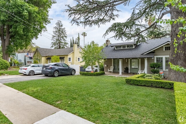 There are many different styles of architecture in the Historic Highlands neighborhood of Pasadena.
