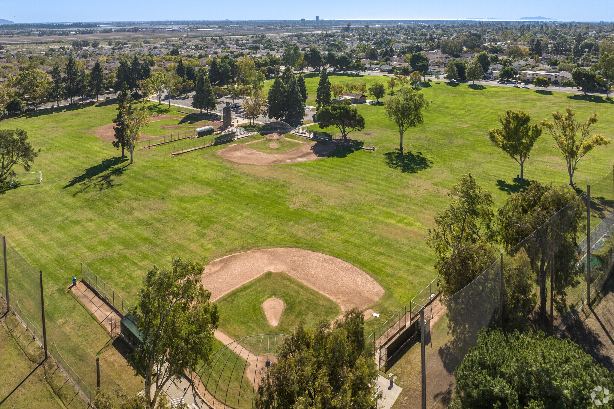 You can find many baseball fields at Fritz Huntsinger Youth Sports Complex.